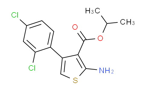 CAS No. 350997-32-9, isopropyl 2-amino-4-(2,4-dichlorophenyl)thiophene-3-carboxylate