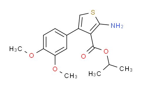 350997-33-0 | isopropyl 2-amino-4-(3,4-dimethoxyphenyl)thiophene-3-carboxylate