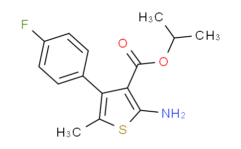 627058-15-5 | isopropyl 2-amino-4-(4-fluorophenyl)-5-methylthiophene-3-carboxylate
