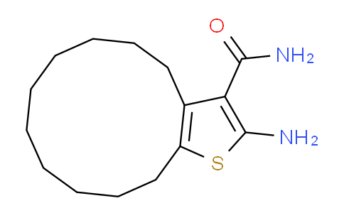 CAS No. 40106-18-1, 2-amino-4,5,6,7,8,9,10,11,12,13-decahydrocyclododeca[b]thiophene-3-carboxamide