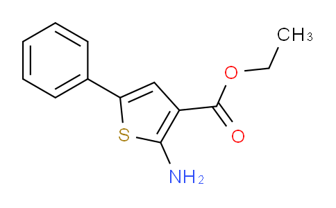 CAS No. 4815-34-3, ethyl 2-amino-5-phenylthiophene-3-carboxylate