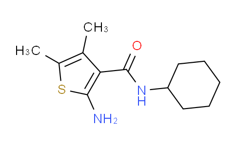 CAS No. 667412-67-1, 2-amino-N-cyclohexyl-4,5-dimethylthiophene-3-carboxamide