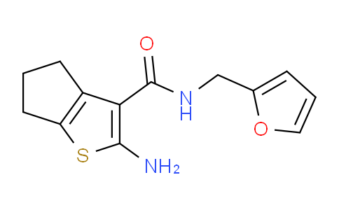 DY786710 | 588692-30-2 | 2-amino-N-(2-furylmethyl)-5,6-dihydro-4H-cyclopenta[b]thiophene-3-carboxamide