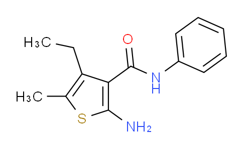CAS No. 590353-67-6, 2-amino-4-ethyl-5-methyl-N-phenylthiophene-3-carboxamide