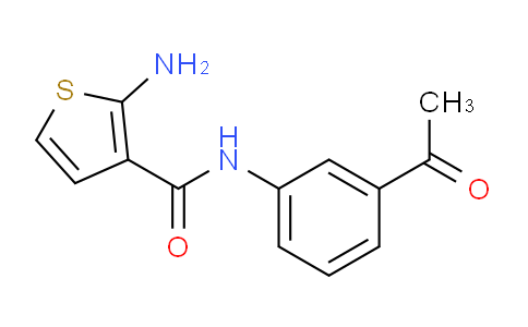 CAS No. 590356-75-5, N-(3-acetylphenyl)-2-aminothiophene-3-carboxamide
