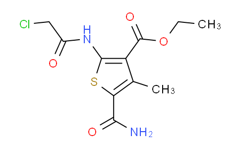 CAS No. 551910-09-9, ethyl 5-(aminocarbonyl)-2-[(chloroacetyl)amino]-4-methylthiophene-3-carboxylate