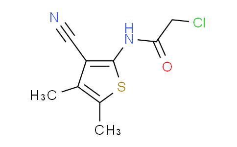 CAS No. 124476-88-6, 2-chloro-N-(3-cyano-4,5-dimethylthien-2-yl)acetamide