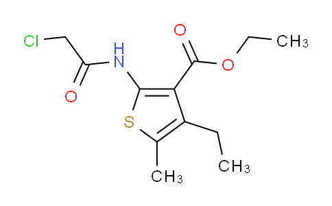 CAS No. 565191-90-4, ethyl 2-[(chloroacetyl)amino]-4-ethyl-5-methylthiophene-3-carboxylate