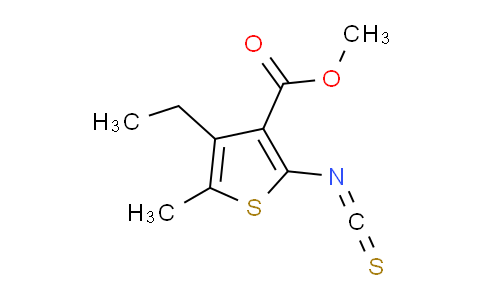CAS No. 588695-55-0, methyl 4-ethyl-2-isothiocyanato-5-methylthiophene-3-carboxylate