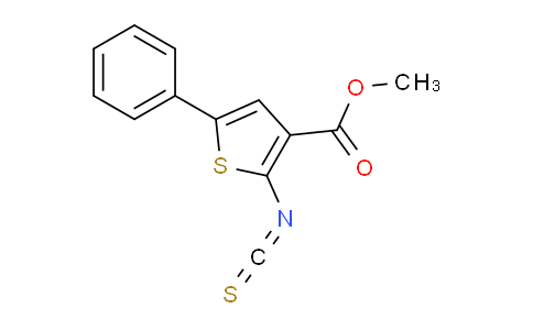 CAS No. 588715-55-3, methyl 2-isothiocyanato-5-phenylthiophene-3-carboxylate
