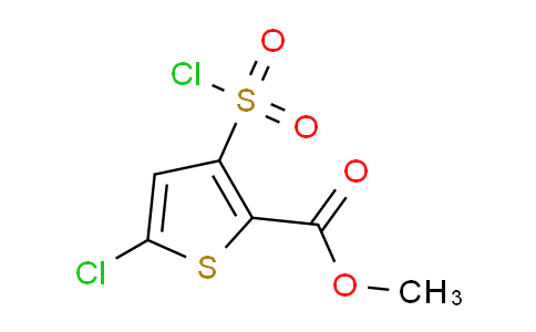 CAS No. 158439-31-7, methyl 5-chloro-3-(chlorosulfonyl)thiophene-2-carboxylate
