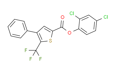 CAS No. 256348-21-7, 2,4-dichlorophenyl 4-phenyl-5-(trifluoromethyl)thiophene-2-carboxylate