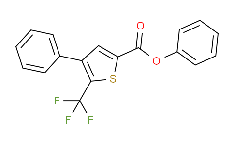 CAS No. 256348-27-3, phenyl 4-phenyl-5-(trifluoromethyl)thiophene-2-carboxylate