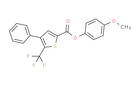 CAS No. 256348-29-5, 4-methoxyphenyl 4-phenyl-5-(trifluoromethyl)thiophene-2-carboxylate