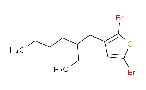 CAS No. 444177-63-3, 2,5-dibromo-3-(2-ethylhexyl)thiophene