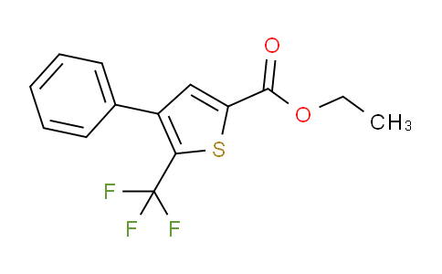 CAS No. 167279-18-7, ethyl 4-phenyl-5-(trifluoromethyl)thiophene-2-carboxylate