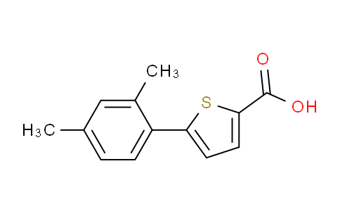 CAS No. 1038729-21-3, 5-(2,4-dimethylphenyl)thiophene-2-carboxylic acid
