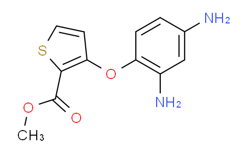 CAS No. 104636-77-3, methyl 3-(2,4-diaminophenoxy)thiophene-2-carboxylate