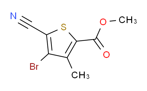 CAS No. 648412-55-9, methyl 4-bromo-5-cyano-3-methylthiophene-2-carboxylate