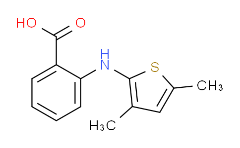 CAS No. 87895-89-4, 2-((3,5-dimethylthiophen-2-yl)amino)benzoic acid