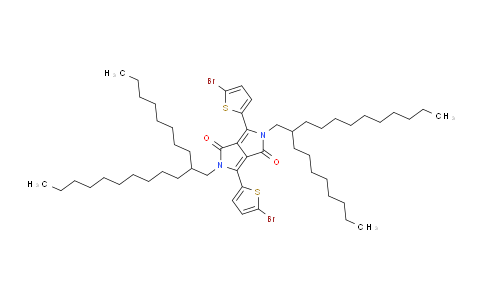 CAS No. 1260685-63-9, 3,6-bis(5-bromothiophen-2-yl)-2,5-bis(2-octyldodecyl)-2,5-dihydropyrrolo[3,4-c]pyrrole-1,4-dione