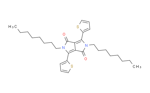 CAS No. 1057401-08-7, 2,5-dioctyl-3,6-di(thiophen-2-yl)-2,5-dihydropyrrolo[3,4-c]pyrrole-1,4-dione