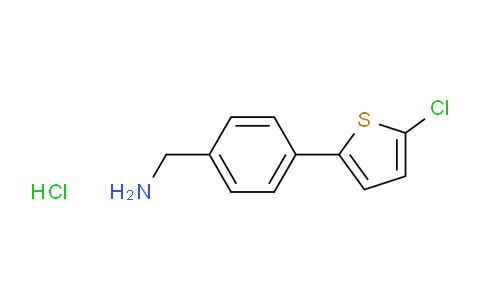CAS No. 1211595-92-4, (4-(5-chlorothiophen-2-yl)phenyl)methanamine hydrochloride