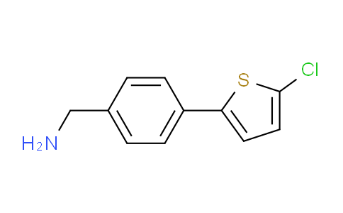 CAS No. 1212058-06-4, (4-(5-chlorothiophen-2-yl)phenyl)methanamine