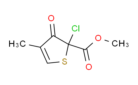 CAS No. 128775-88-2, methyl 2-chloro-4-methyl-3-oxo-2,3-dihydrothiophene-2-carboxylate