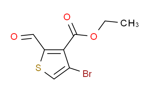 CAS No. 1433203-92-9, ethyl 4-bromo-2-formylthiophene-3-carboxylate