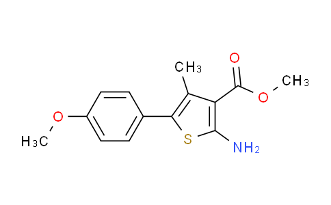 CAS No. 358739-97-6, methyl 2-amino-5-(4-methoxyphenyl)-4-methylthiophene-3-carboxylate