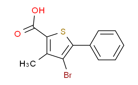 CAS No. 40331-48-4, 4-bromo-3-methyl-5-phenylthiophene-2-carboxylic acid