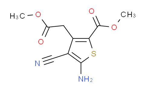 CAS No. 674773-12-7, Methyl 5-amino-4-cyano-3-(2-methoxy-2-oxoethyl)-thiophene-2-carboxylate