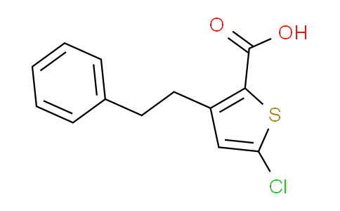 CAS No. 74168-80-2, 5-chloro-3-phenethylthiophene-2-carboxylic acid