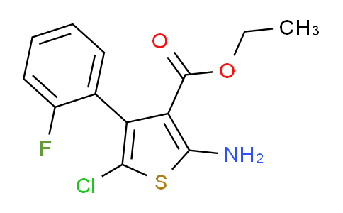 CAS No. 851853-04-8, ethyl 2-amino-5-chloro-4-(2-fluorophenyl)thiophene-3-carboxylate