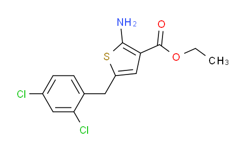 CAS No. 848081-12-9, ethyl 2-amino-5-(2,4-dichlorobenzyl)thiophene-3-carboxylate