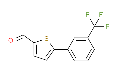 CAS No. 886508-92-5, 5-(3-(Trifluoromethyl)phenyl)thiophene-2-carbaldehyde