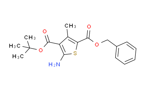 CAS No. 216663-40-0, 2-benzyl 4-(tert-butyl) 5-amino-3-methylthiophene-2,4-dicarboxylate