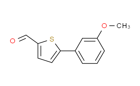 CAS No. 249504-37-8, 5-(3-Methoxyphenyl)thiophene-2-carbaldehyde