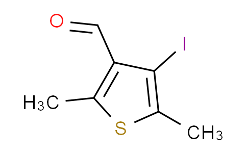 CAS No. 30187-32-7, 4-iodo-2,5-dimethylthiophene-3-carbaldehyde