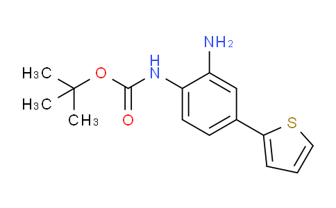 CAS No. 335255-43-1, tert-butyl (2-amino-4-(thiophen-2-yl)phenyl)carbamate