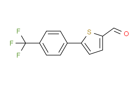 CAS No. 343604-31-9, 5-[4-(Trifluoromethyl)phenyl]thiophene-2-carboxaldehyde
