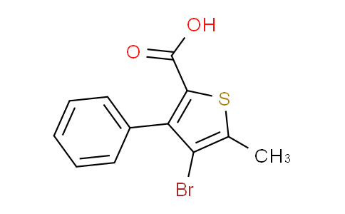 CAS No. 40196-67-6, 4-bromo-5-methyl-3-phenylthiophene-2-carboxylic acid