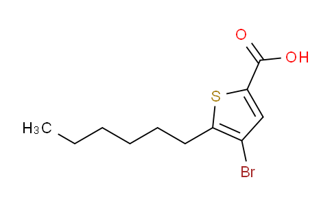CAS No. 478166-01-7, 4-bromo-5-hexylthiophene-2-carboxylic acid