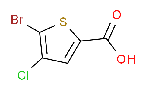 CAS No. 123418-69-9, 5-bromo-4-chlorothiophene-2-carboxylic acid