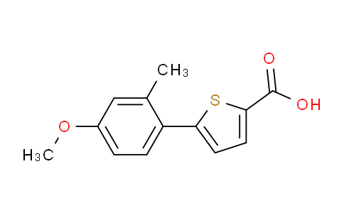 CAS No. 764722-92-1, 5-(4-methoxy-2-methylphenyl)thiophene-2-carboxylic acid