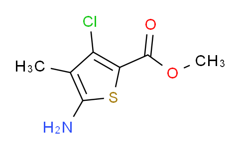 CAS No. 778611-10-2, methyl 5-amino-3-chloro-4-methylthiophene-2-carboxylate