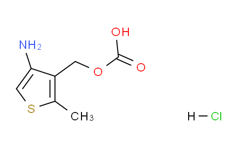 CAS No. 78648-43-8, (4-amino-2-methylthiophen-3-yl)methyl hydrogen carbonate hydrochloride