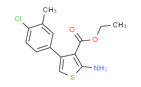 CAS No. 899684-01-6, ethyl 2-amino-4-(4-chloro-3-methylphenyl)thiophene-3-carboxylate
