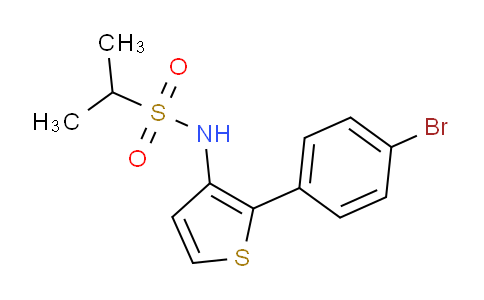 CAS No. 916429-85-1, N-(2-(4-bromophenyl)thiophen-3-yl)propane-2-sulfonamide